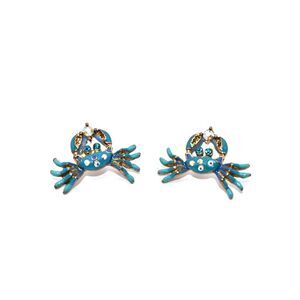 2/$20 Betsey Johnson "Feeling Crabby" Crystal Crab Stud Earrings